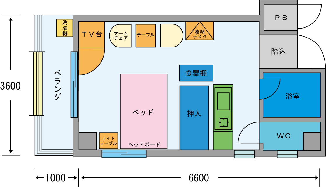 お部屋の間取図