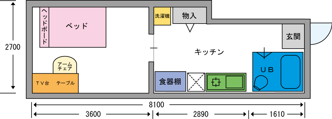お部屋の間取図